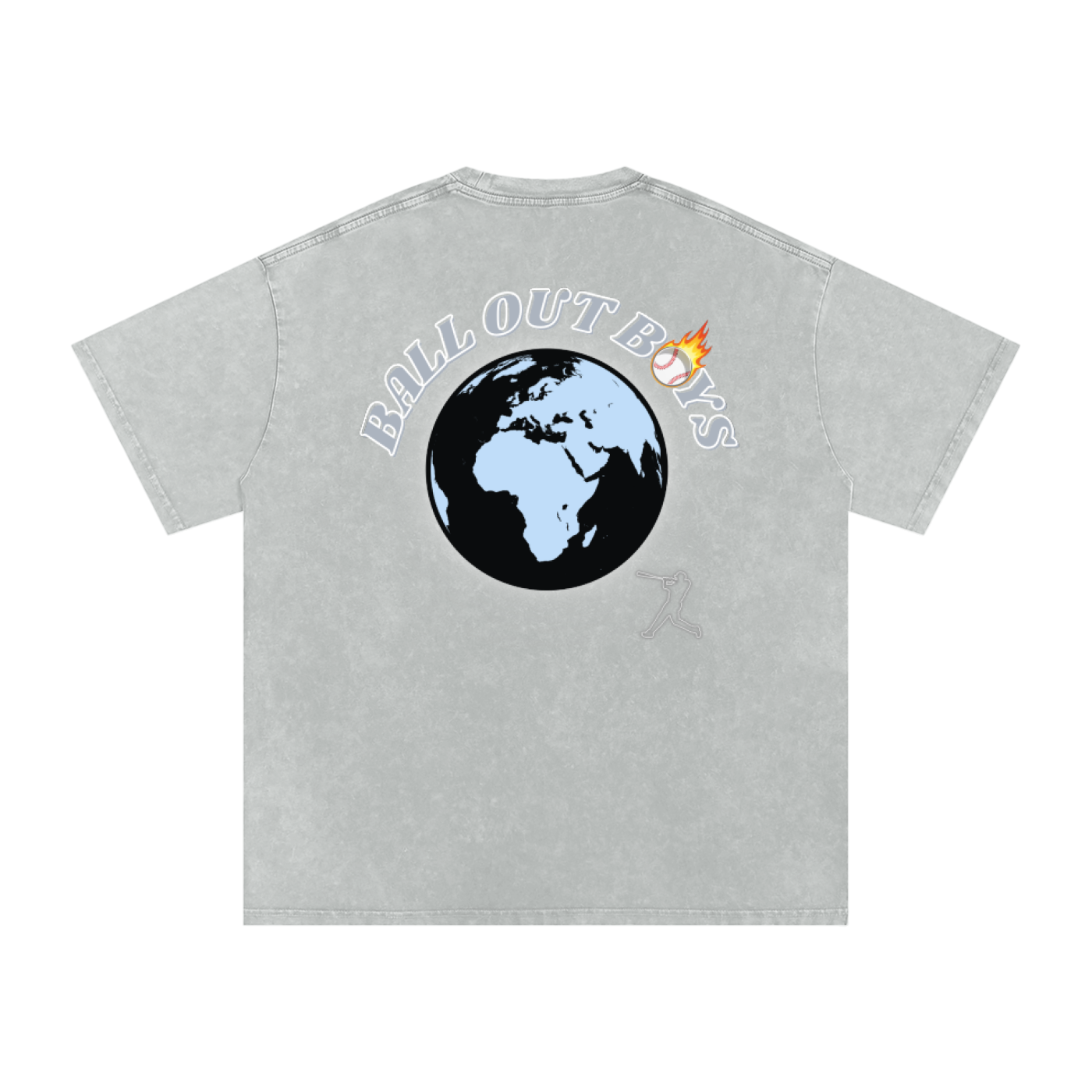 BALLOUTBOYS Acid Wash Oversize T-Shirt