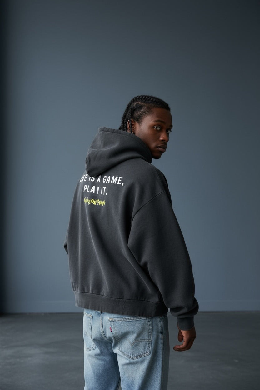CraZy FOnT Oversized Hoodie
