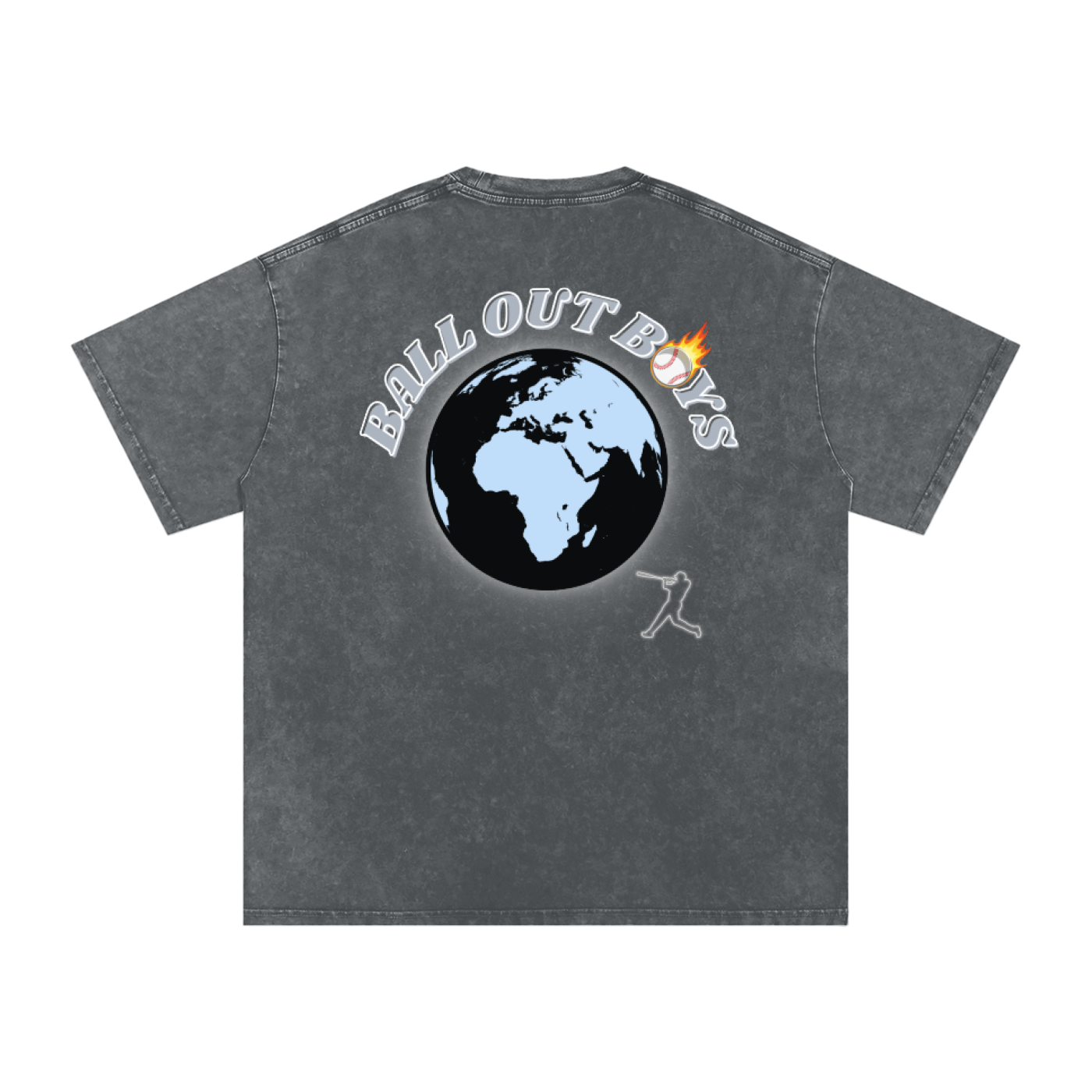 BALLOUTBOYS Acid Wash Oversize T-Shirt